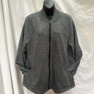 Lululemon size 12 Pleat to Street Heathered Gray Jacket